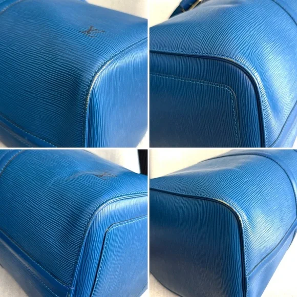 Authentic Louis Vuitton Keepall 45 blue Epi leather travel bag unisex - Picture 12 of 16